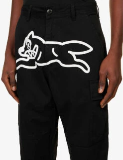 Running Dog Flap-pocket Straight-leg Cotton-twill Trousers 9 Running Dog Flap-pocket Straight-leg Cotton-twill Trousers -AllSain Clothing Shop R04194764 BLACK ALT04
