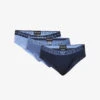 Emporio Armani Branded Pack Of Three Stretch-cotton Briefs