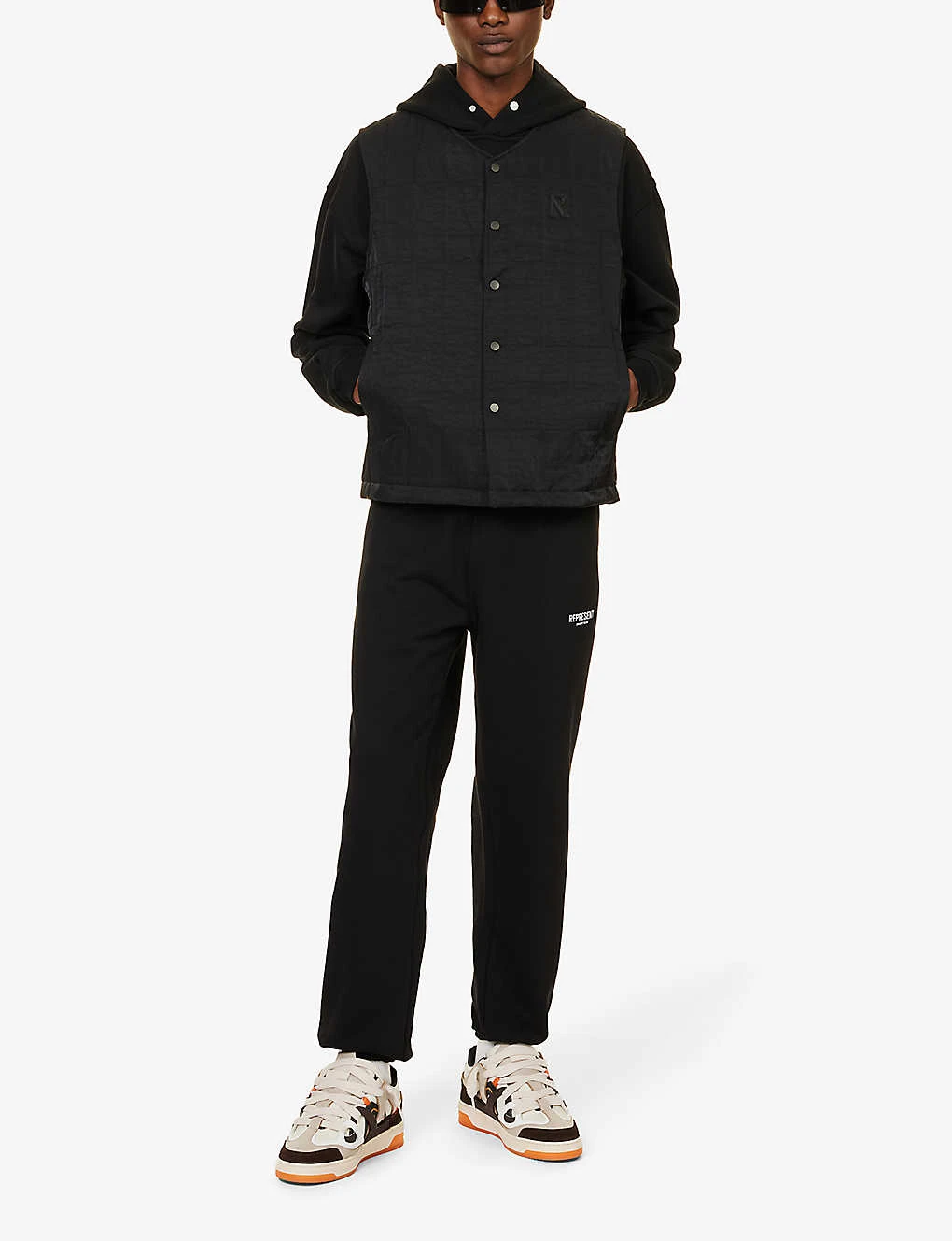 Represent Quilted Sleeveless Woven Gilet 2 Represent Quilted Sleeveless Woven Gilet - Image 2