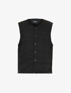 Represent Quilted Sleeveless Woven Gilet