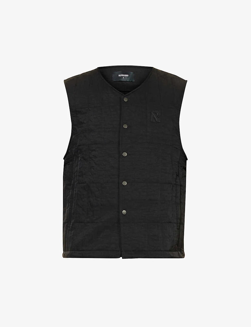 Represent Quilted Sleeveless Woven Gilet 1 Represent Quilted Sleeveless Woven Gilet