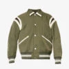 Emporio Armani Logo-embroidered Stripe Shell Bomber Jacket