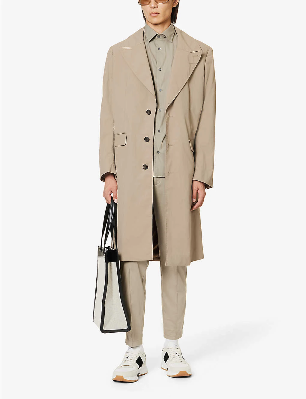 Emporio Armani Logo-embroidered Short-sleeve Stretch-cotton Blend Shirt 2 Emporio Armani Logo-embroidered Short-sleeve Stretch-cotton Blend Shirt - Image 2