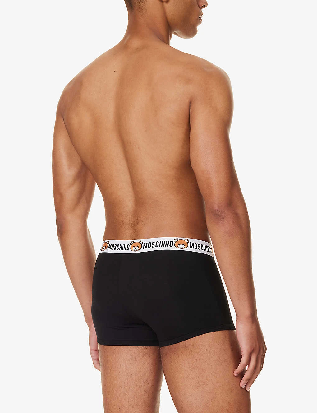 MOSCHINO Pack Of Two Logo-waistband Stretch-cotton Trunks 3 MOSCHINO Pack Of Two Logo-waistband Stretch-cotton Trunks - Image 3