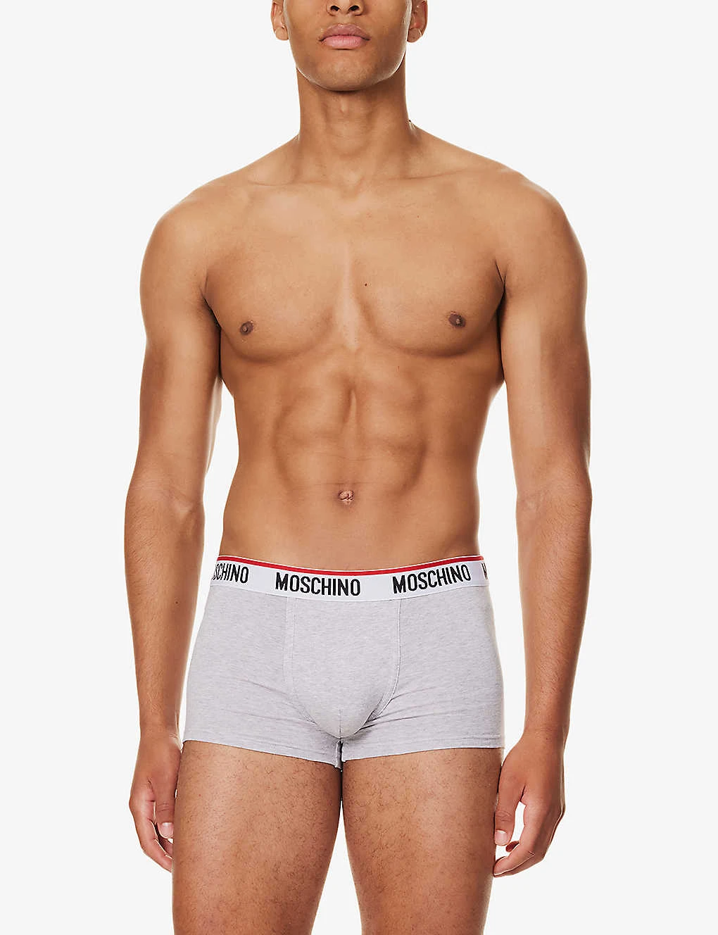 MOSCHINO Pack Of Three Logo-waistband Stretch-cotton Trunks 2 MOSCHINO Pack Of Three Logo-waistband Stretch-cotton Trunks - Image 2