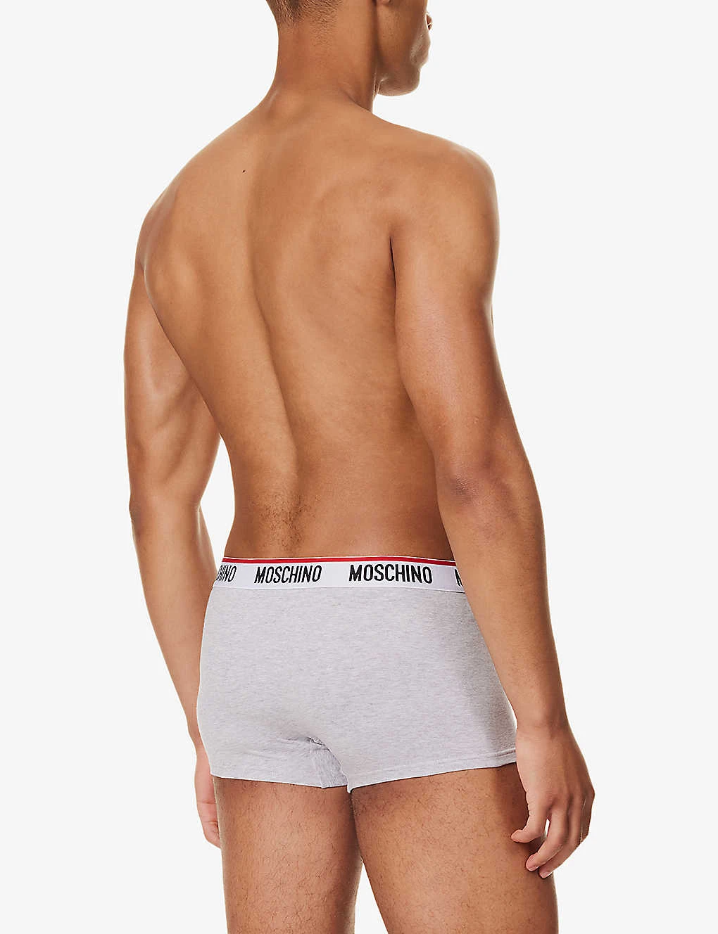 MOSCHINO Pack Of Three Logo-waistband Stretch-cotton Trunks 3 MOSCHINO Pack Of Three Logo-waistband Stretch-cotton Trunks - Image 3